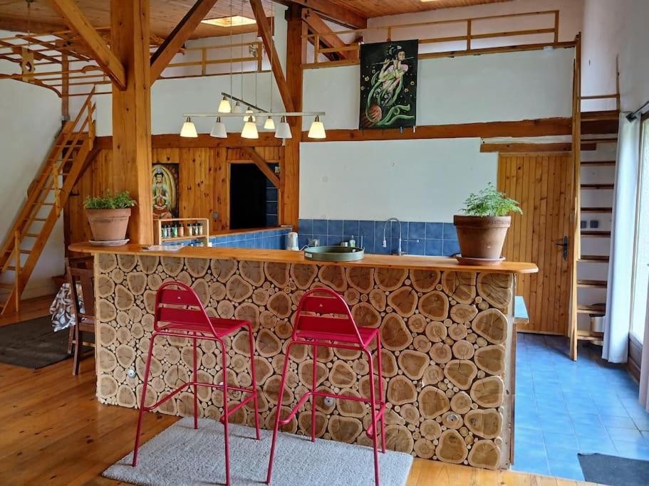 Bright Loft With Mountain And Nature View Sougraigne Buitenkant foto